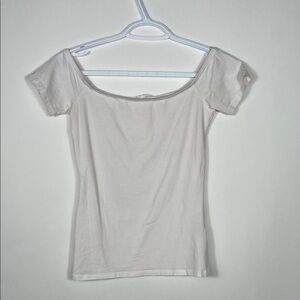 White Women's off Shoulder Top